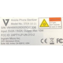 Smartphone-UV Sterilisator und drahtloses 10 W Ladegerät